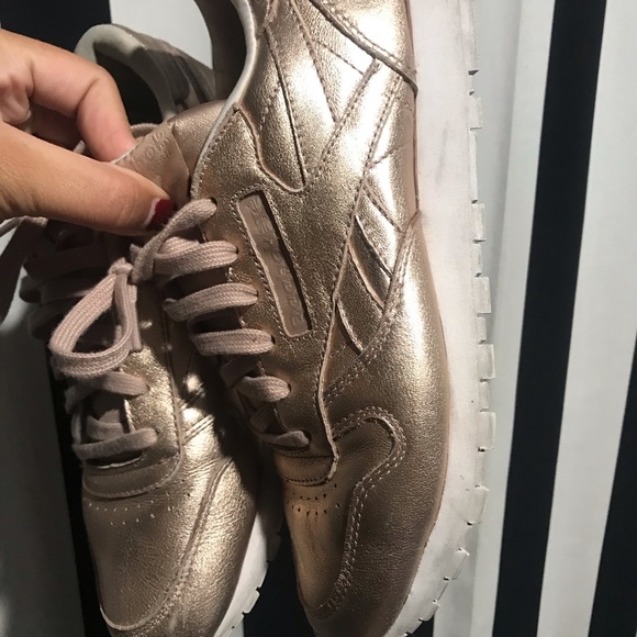 Limited Edition Rose Gold Reebok Sneakers - Picture 2 of 8